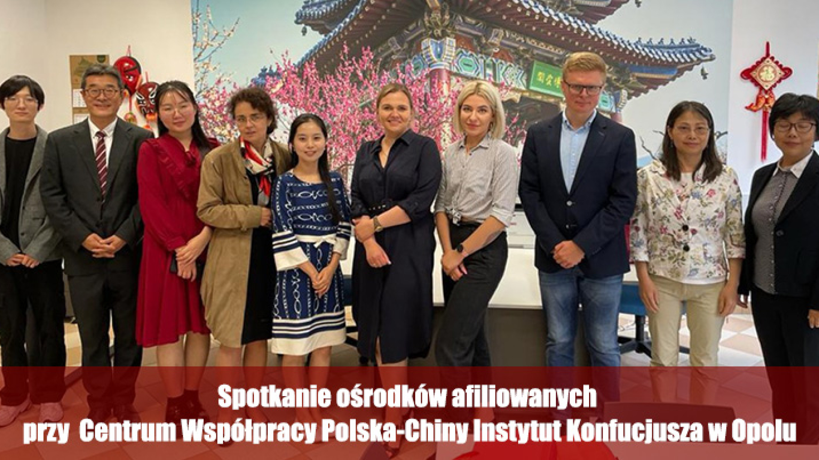spotkanie ośrodków afiliowanych przy Centrum Współpracy Polska-Chiny Instytut Konfucjusza w Opolu